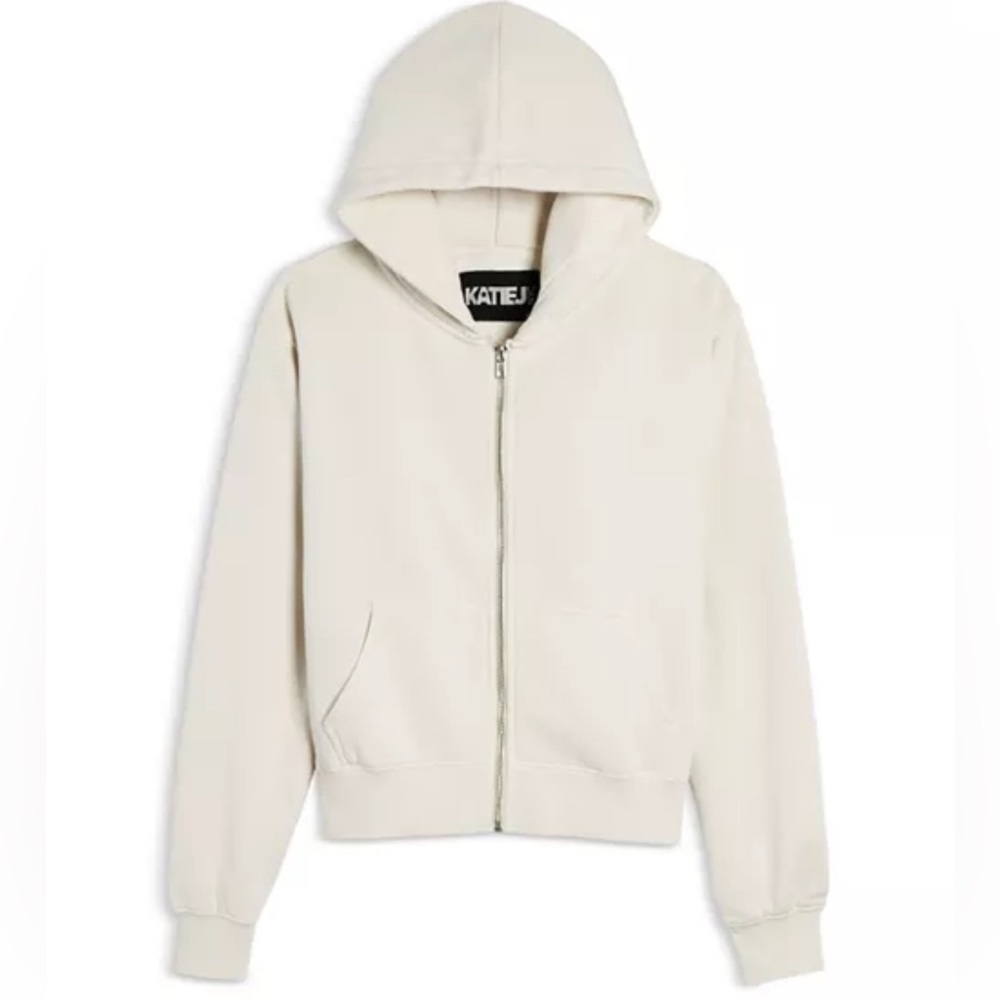 Katie J NYC Girls'‎ Cody Hoodie Size Medium Ecru